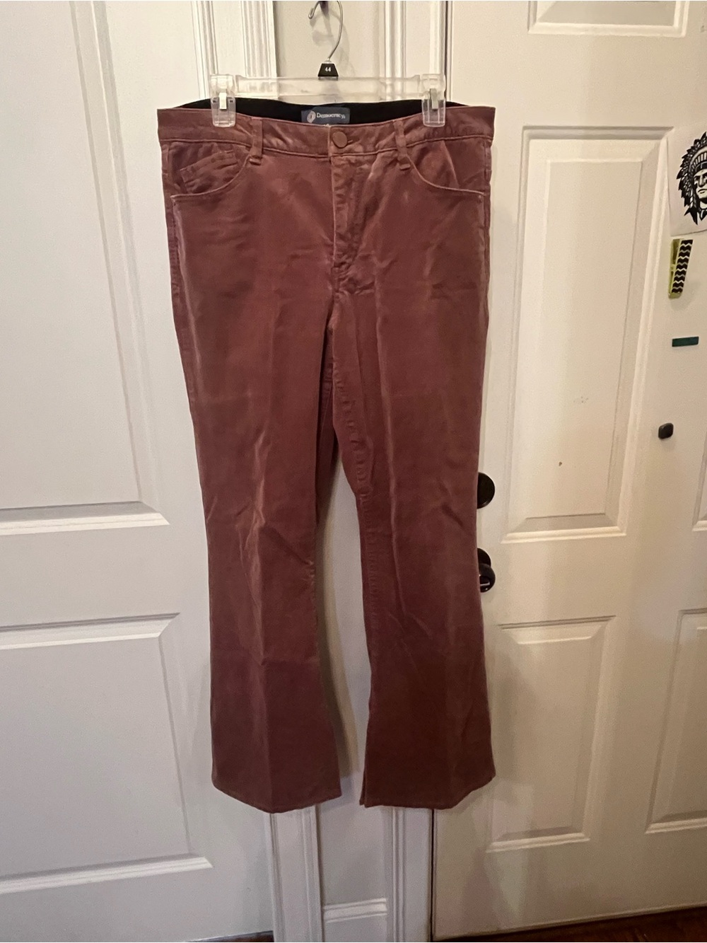 Democracy Corduroy Pants in Mauve Pink